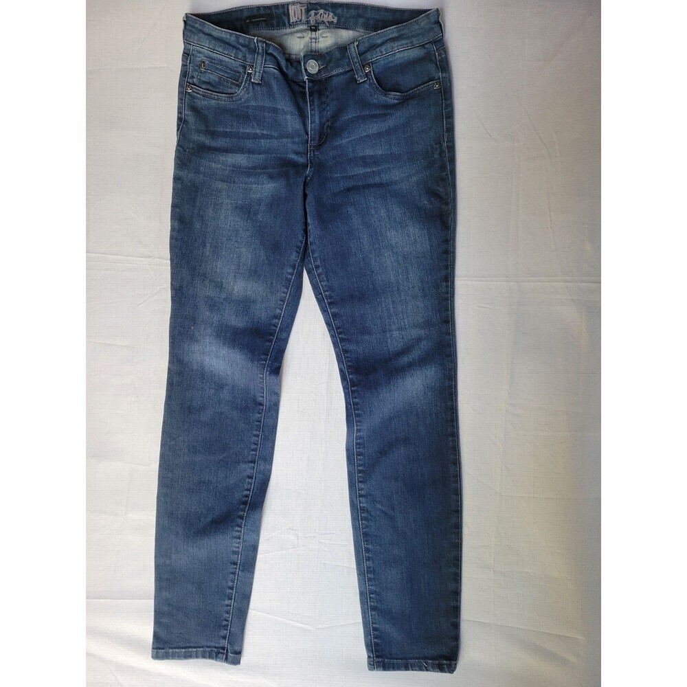 Kut From The Kloth Jeans VIV Toothpick Skinny Medium Wash Blue Sz Women's 10 - Picture 2 of 9